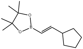 2-(2-CYCLOPENTYLVINYL)-4,4,5,5-TETRAMETHYL-1,3,2-DIOXABOROLANE Structure
