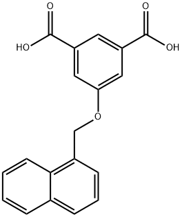 5-(naphthalen-1-ylmethoxy)isophthalic acid Struktur