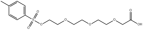 对甲苯磺酸酯-三聚乙二醇-乙酸, 1581248-63-6, 结构式