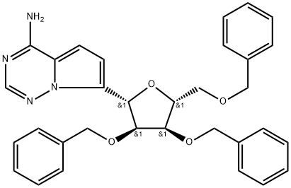 D-Ribitol, 1-C-(4-aminopyrrolo[2,1-f][1,2,4]triazin-7-yl)-1,4-anhydro-2,3,5-tris-O-(phenylmethyl)-, (1S)-