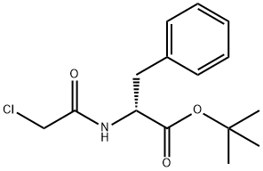 D-Phenylalanine, N-(2-chloroacetyl)-, 1,1-dimethylethyl ester 化学構造式