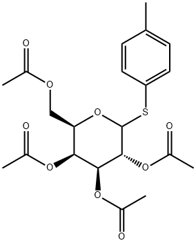 D-Galactopyranoside, 4-methylphenyl 1-thio-, 2,3,4,6-tetraacetate Structure