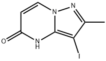 Pyrazolo[1,5-a]pyrimidin-5(4H)-one, 3-iodo-2-methyl- Structure