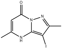 Pyrazolo[1,5-a]pyrimidin-7(4H)-one, 3-iodo-2,5-dimethyl- Struktur