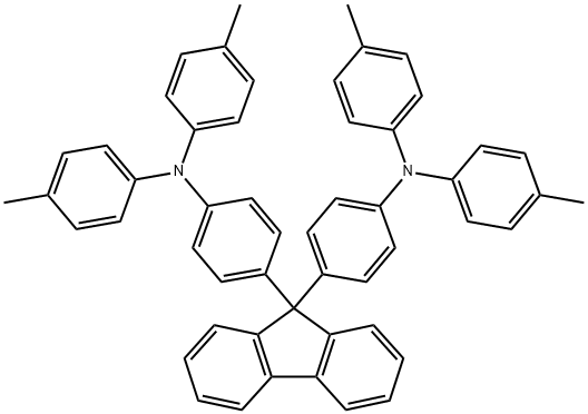 4,4'-(9H -fluoren-9-ylidene)bis[N,N-bis(4-methylphenyl)- benzenamine Struktur