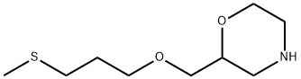 Morpholine,2-[[3-(methylthio)propoxy]methyl]- Structure