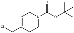 4-(氯甲基)-3,6-二氢吡啶-1(2H)-羧酸叔丁酯 结构式