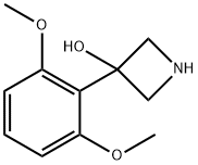 3-(2,6-二甲氧基苯基)氮杂环丁烷-3-醇 结构式