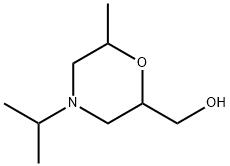 2-Morpholinemethanol, 6-methyl-4-(1-methylethyl)- Structure