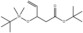 tert-Butyl-3-(tert-butyldimethylsilyloxy)pent-4-enoate 化学構造式