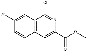 3-Isoquinolinecarboxylic acid, 7-bromo-1-chloro-, methyl ester Structure