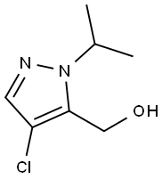(4-chloro-1-isopropyl-1H-pyrazol-5-yl)methanol Structure