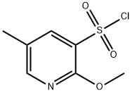 2-甲氧基-5-甲基吡啶-3-磺酰氯, 1600121-55-8, 结构式