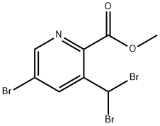 5-溴-3-(二溴甲基)吡啶-2-甲酸甲酯,1600512-58-0,结构式