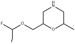 Morpholine,2-[(difluoromethoxy)methyl]-6-methyl- Structure