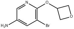 3-Pyridinamine, 5-bromo-6-(3-oxetanyloxy)-,1603368-70-2,结构式