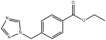Benzoic acid, 4-(1H-1,2,4-triazol-1-ylmethyl)-, ethyl ester 化学構造式