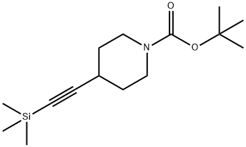 叔-丁基 4-((三甲基甲硅烷基)乙炔基)哌啶-1-甲酸基酯, 1604039-50-0, 结构式