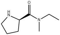 2-Pyrrolidinecarboxamide, N-ethyl-N-methyl-, (2R)- 结构式