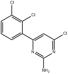 4-chloro-6-(2,3-dichlorophenyl)pyrimidin-2-amine Struktur