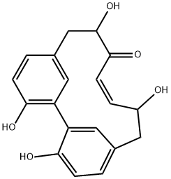 Dihydroxyalnusone Struktur