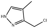 1H-Pyrazole, 3-(chloromethyl)-4-methyl- Struktur