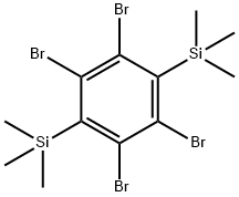 Benzene, 1,?2,?4,?5-?tetrabromo-?3,?6-?bis(trimethylsilyl)?- Structure