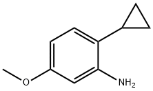 Benzenamine, 2-cyclopropyl-5-methoxy- Struktur