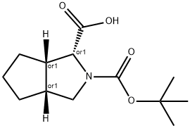 RAC-(1R,3AR,6AS)-2-[(TERT-BUTOXY)CARBONYL]-OCTAHYDROCYCLOPENTA[C]PYRROLE-1-CARBOXYLIC ACID, 1610351-01-3, 结构式