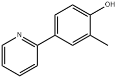 2-methyl-4-(pyridin-2-yl)phenol 结构式