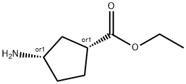 (1R,3S)-3-氨基环戊烷甲酸乙酯 结构式
