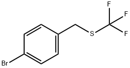 Benzene, 1-bromo-4-[[(trifluoromethyl)thio]methyl]- Structure