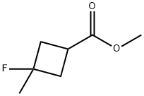 Cyclobutanecarboxylic acid, 3-fluoro-3-methyl-, methyl ester 结构式