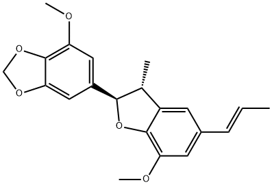 Maceneolignan B Struktur