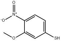 3-甲氧基-4-硝基苯硫醇- 结构式