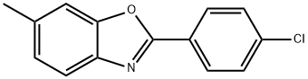 2-(4-氯苯基)-6-甲基-苯并恶唑, 16155-97-8, 结构式