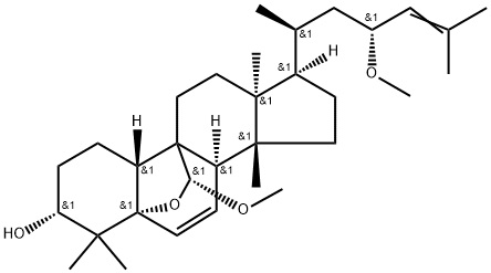 (19S,23S)-5β,19-Epoxy-19,23-dimethoxycucurbita-6,24-dien-3β-ol Structure