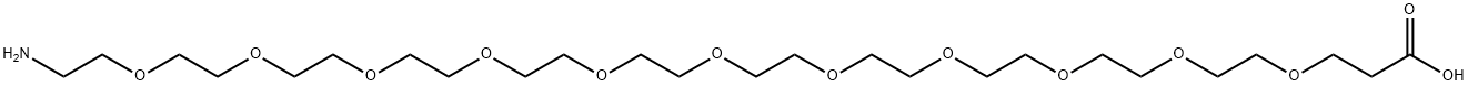 H2N-PEG11-CH2CH2COOH Struktur