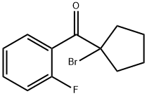 (1-Bromocyclopentyl)(2-fluorophenyl)methanone Structure