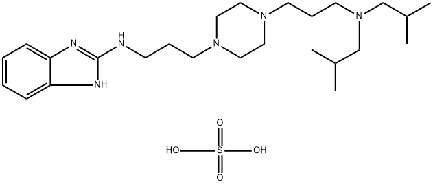 N-(3-(4-(3-(diisobutylamino)propyl)piperazin-1-yl)propyl)-1H-benzo[d]imidazol-2-amine Structure