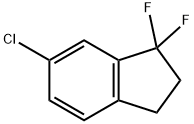 6-chloro-1,1-difluoro-2,3-dihydro-1H-indene Struktur