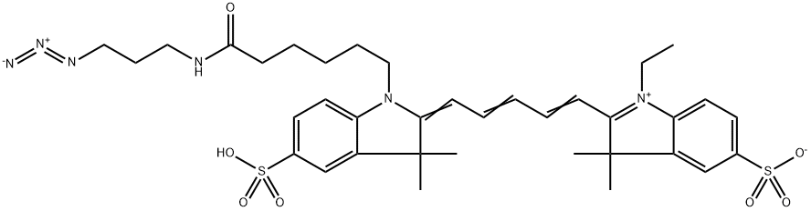 磺酰基CY5叠氮化物 结构式