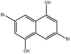 3,7-二溴萘-1,5-二醇 结构式