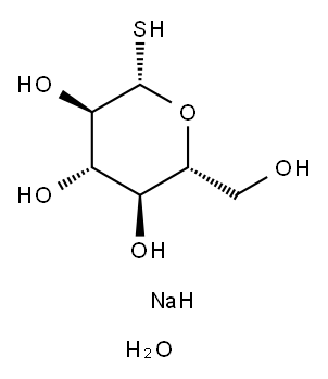 1-Thio-β-D-glucose Sodium Salt Dihydrate Struktur