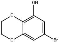 7-溴-2,3-二氢苯并[B][1,4]二氧杂-5-醇 结构式