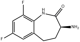 (S)-3-氨基-7,9-二氟-1,3,4,5-四氢-2H-苯并[B]氮杂-2-酮, 1622853-62-6, 结构式