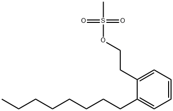 Benzeneethanol, 2-octyl-, 1-methanesulfonate Struktur