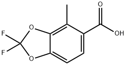 2,2-difluoro-4-methyl-2H-1,3-benzodioxole-5-carboxylic Acid Structure