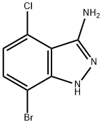7-Bromo-4-chloro-1H-indazol-3-ylamine Structure