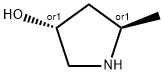 3-Pyrrolidinol, 5-methyl-, (3R,5R)-rel- Structure